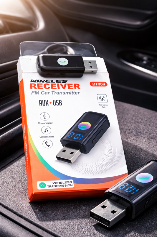 🚗 📶 Adaptor Bluetooth 5.4 pentru Auto – Conectivitate Rapidă și Sunet Clar